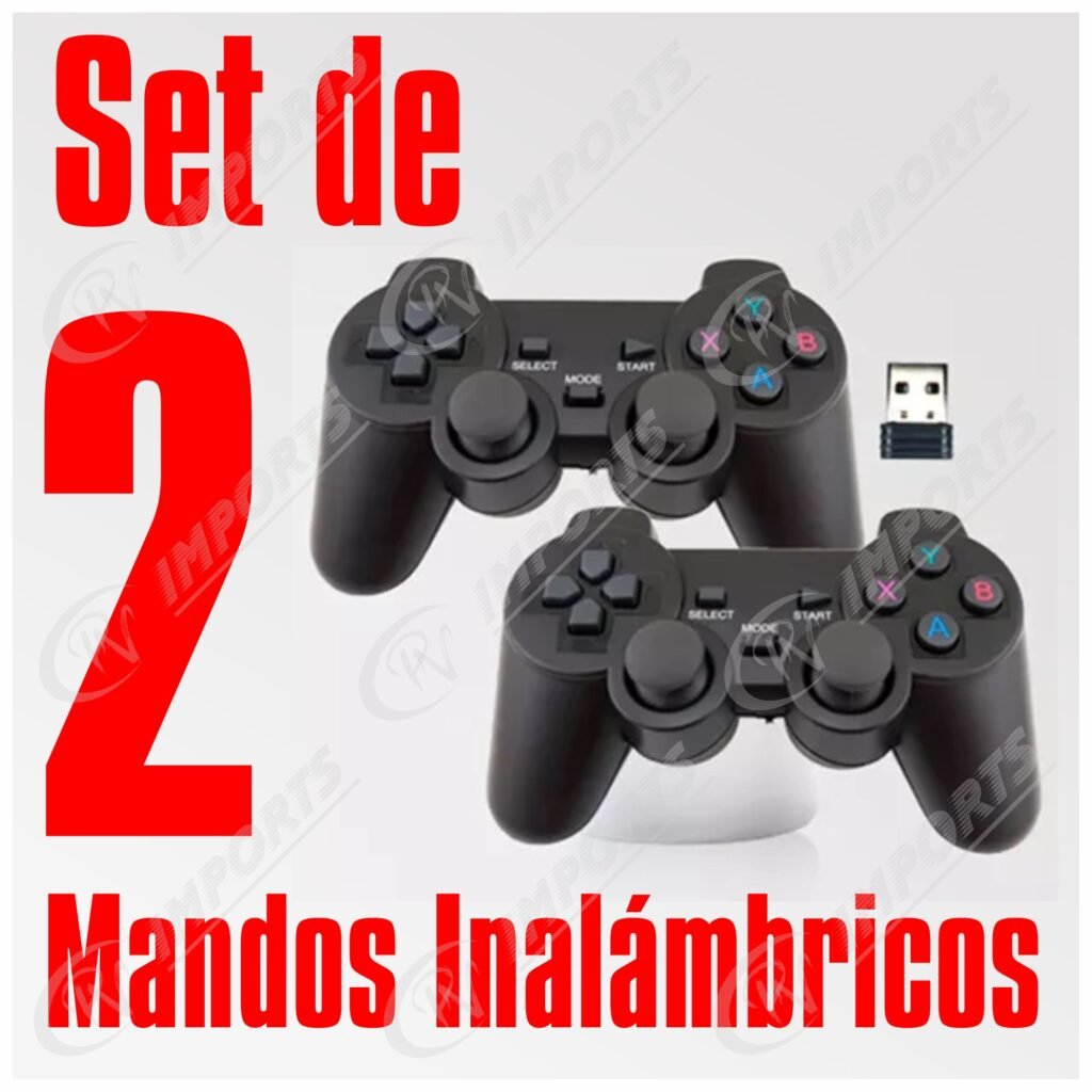 Pack 2 Mando Inalámbrico para PC Joystick Game Stick TV Box Smart Tv ...