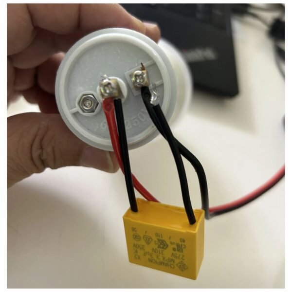 Capacitor Condensador 3.3 uF 275 VAC Reemplaza Cable Neutro Para Instalación Smart Switch o Similar