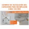 Capacitor Condensador 3.3 uF 275 VAC Reemplaza Cable Neutro Para Instalación Smart Switch o Similar