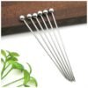 Juego 6 Palitos Pinchos para Coctel o Aperitivos Hechos de Acero Inoxidable
