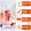 Juego 6 Palitos Pinchos para Coctel o Aperitivos Hechos de Acero Inoxidable