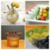 Juego 6 Palitos Pinchos para Coctel o Aperitivos Hechos de Acero Inoxidable