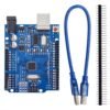 PLACA_ARDUINO_UNO_R3_ATMEGA328P_1 Placa de Desarrollo Arduino R3 Atmega128p con Cable USB y Cabezal de Pines