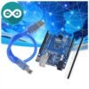 PLACA_ARDUINO_UNO_R3_ATMEGA328P_5 Placa de Desarrollo Arduino R3 Atmega128p con Cable USB y Cabezal de Pines