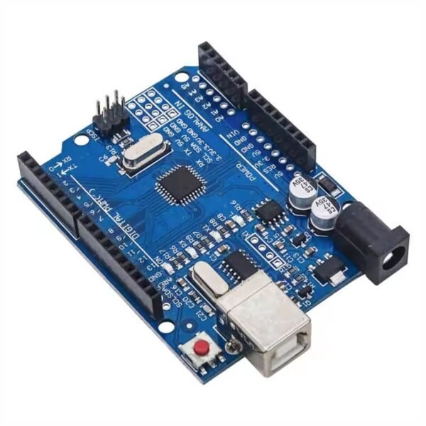 PLACA_ARDUINO_UNO_R3_ATMEGA328P_6 Placa de Desarrollo Arduino R3 Atmega128p con Cable USB y Cabezal de Pines