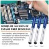 SET BOMBA DE SUCCIÓN DE ESTAÑO MÁS MALLA PARA DESOLDAR - REPARACIÓN MANTENIMIENTO ELECTRÓNICO
