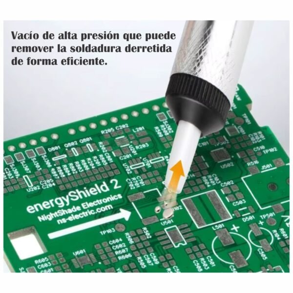 SET BOMBA DE SUCCIÓN DE ESTAÑO MÁS MALLA PARA DESOLDAR - REPARACIÓN MANTENIMIENTO ELECTRÓNICO