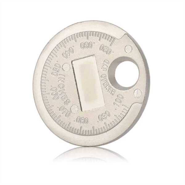 HERRAMIENTA CALIBRADOR DE BUJIAS TIPO MONEDA DE ACERO