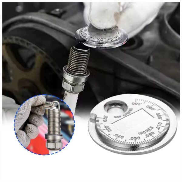 HERRAMIENTA CALIBRADOR DE BUJIAS TIPO MONEDA DE ACERO