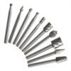 Set 10 Fresas Limas Brocas Rotativas Tallado Pulido Compatible con Dremel Taladro