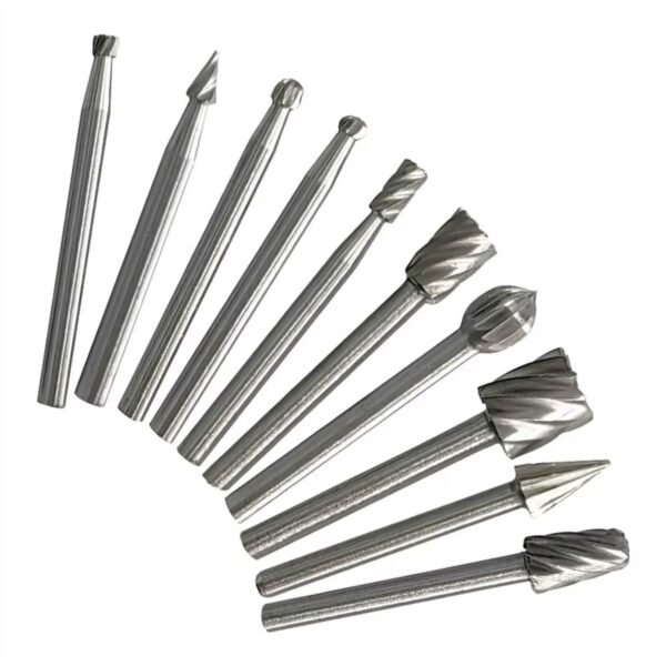 Set 10 Fresas Limas Brocas Rotativas Tallado Pulido Compatible con Dremel Taladro