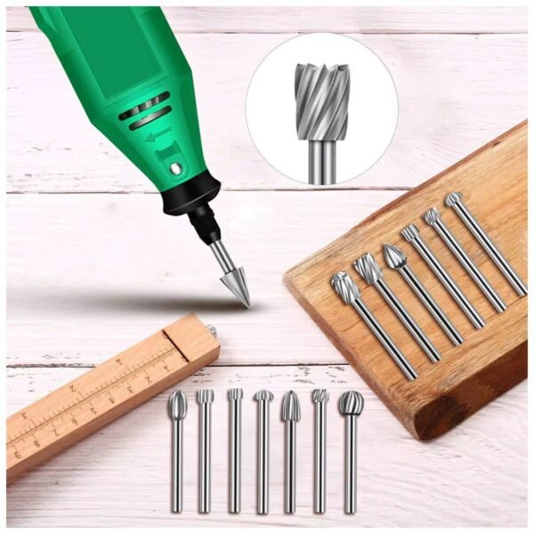 Set 10 Fresas Limas Brocas Rotativas Tallado Pulido Compatible con Dremel Taladro