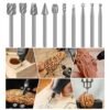 Set 10 Fresas Limas Brocas Rotativas Tallado Pulido Compatible con Dremel Taladro
