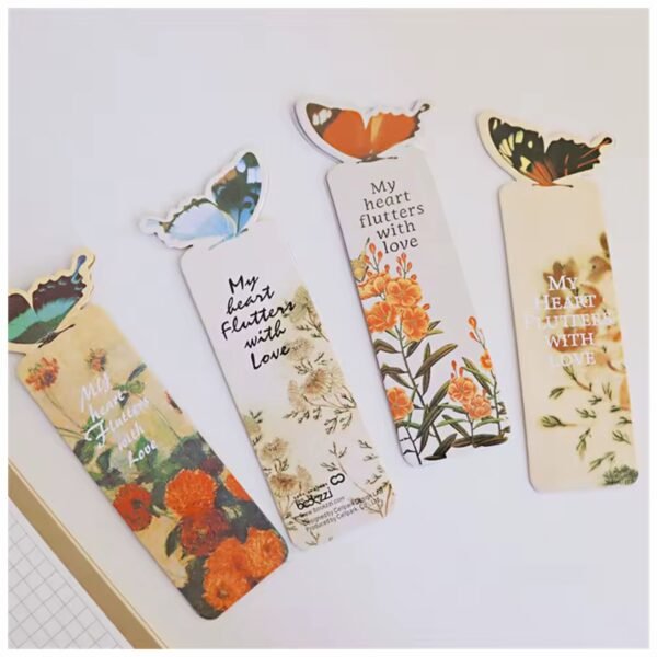 Pack 3 Separador de Libros Marcador de Página - Mariposa 3D - Artístico realista