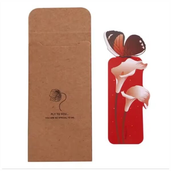 Pack 3 Separador de Libros Marcador de Página - Mariposa 3D - Artístico realista