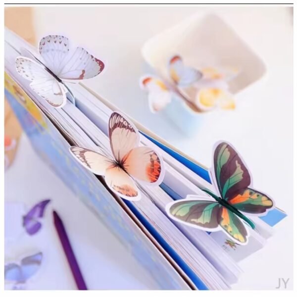 Pack 3 Separador de Libros Marcador de Página - Mariposa 3D - Artístico realista
