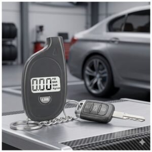 MEDIDOR_PRESION_LLANTAS_1 Medidor de Presión Digital Para Llantas 3-150 PSI Tipo Llavero