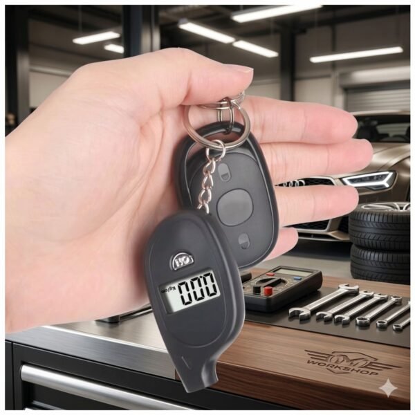 MEDIDOR_PRESION_LLANTAS_6 Medidor de Presión Digital Para Llantas 3-150 PSI Tipo Llavero