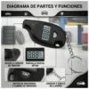 MEDIDOR_PRESION_LLANTAS_9 Medidor de Presión Digital Para Llantas 3-150 PSI Tipo Llavero