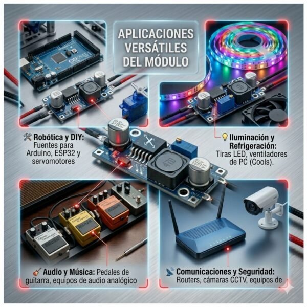 Modulo Reductor Voltaje LM2596S 3.2V-35V a 1.25V-30V 3A Step-Down DC-DC