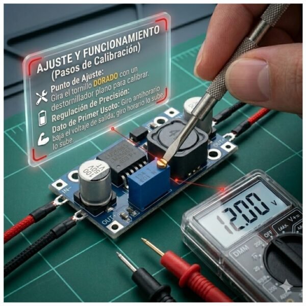 Modulo Reductor Voltaje LM2596S 3.2V-35V a 1.25V-30V 3A Step-Down DC-DC