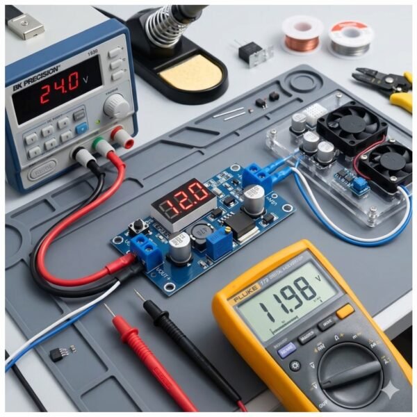 MODULO_LM2596S_VOLTIMETRO_REDUCTOR_VOLTAJE_4 Modulo Reductor Voltaje LM2596 con voltímetro 3.2V-35V a 1.25V-30V 3A Step-Down DC-DC