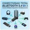 Adaptador USB Wifi6 Dual Band+ Bluetooth 5.4 con 4 Antenas Alta ganancia y velocidad - 2 en 1 - AX900