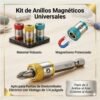 Pack 2 Anillos Magnéticos Universales para Desarmador Destornillador Taladro 1/4